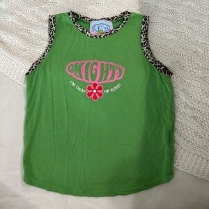 O-MIGHTY Green Tank Top